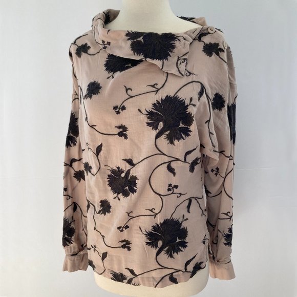 FREE PEOPLE Mirabella Embroidered Top, Petal Combo, XS - Picture 5 of 16